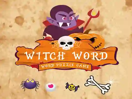 游戏Witch Word Halloween Puzzel Game在线
