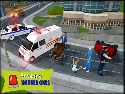 游戏Ambulance Rescue Driver Simulator 2018在线