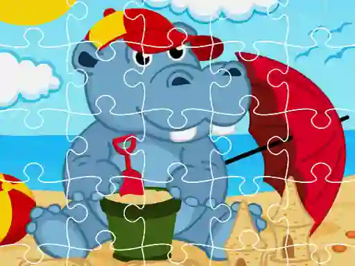 游戏Hippo Jigsaw在线