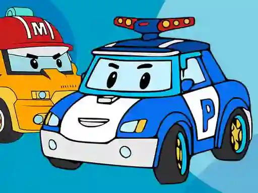 游戏Robocar Coloring Book在线