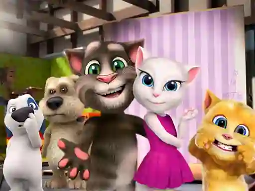 游戏GF Talking Tom Jigsaw Puzzle在线