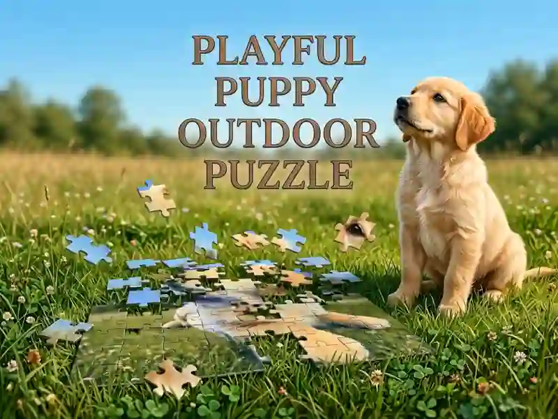 游戏Playful Puppy Outdoor Puzzle在线