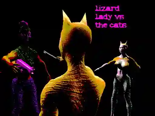 游戏Lizard Lady Vs The Cats在线