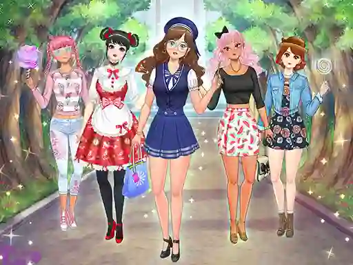 游戏High School Anime Dress Up在线