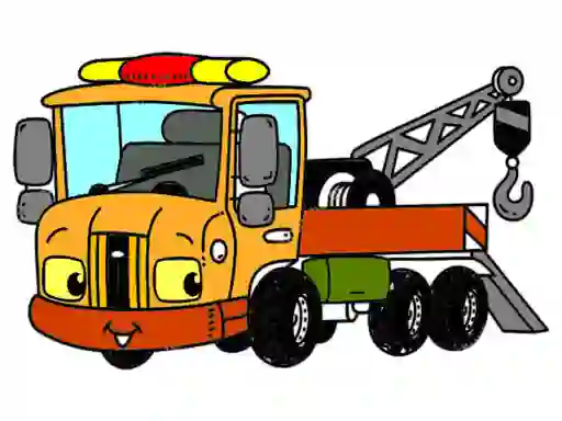 游戏Tow Trucks Coloring在线