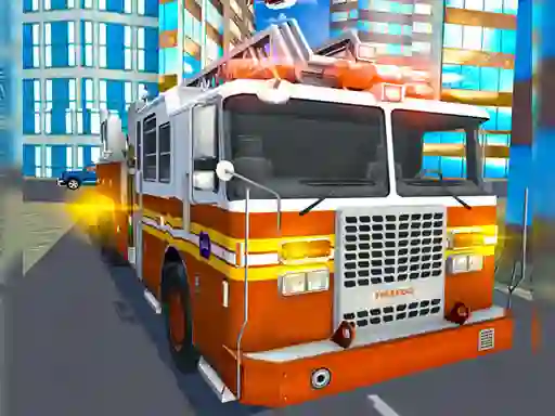 游戏Fire City Truck Rescue Driving Simulator在线