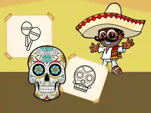 游戏Crazy Mexican Coloring在线