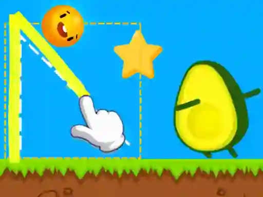 游戏Where's My Avocado Draw Lines在线