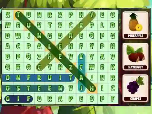 游戏Word Search Fruits在线