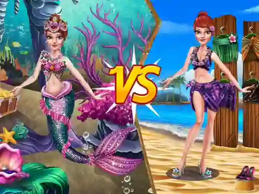 游戏Mermaid vs Princess Outfit在线