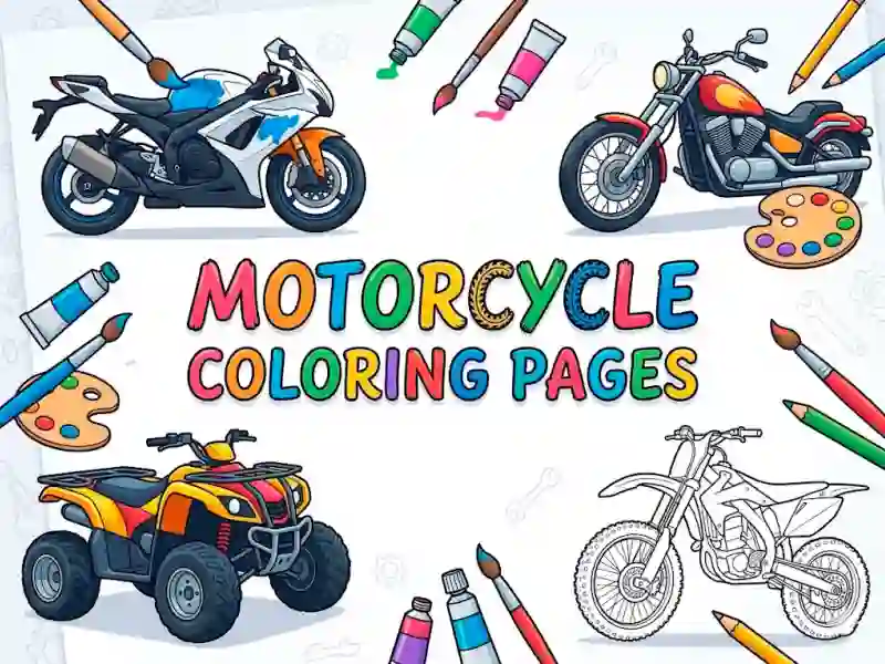 游戏Motorcycle Coloring Pages在线