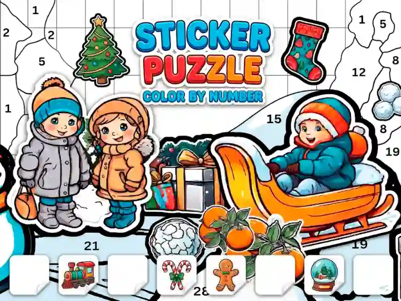 游戏Sticker Book Puzzle: Color By Number在线