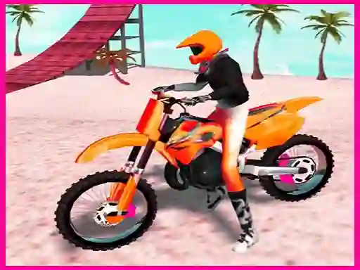 游戏Motocross Beach Jumping Bike Stunt在线