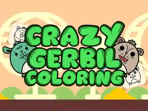游戏Crazy Gerbil Coloring在线