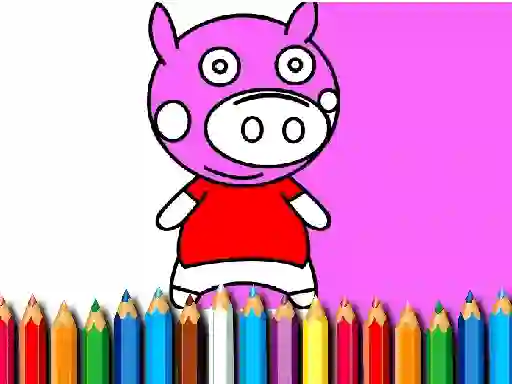 游戏Back To School Coloring Book Pig在线