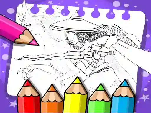 游戏Raya And The Last Dragon Coloring Book在线