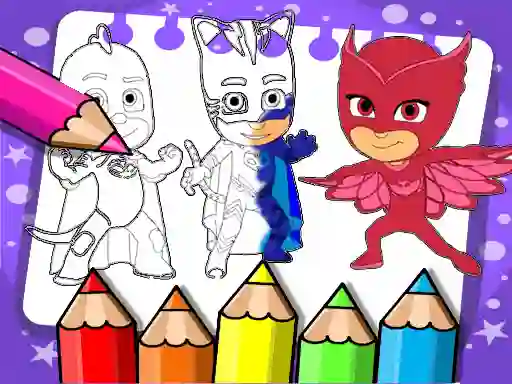 游戏PJ Masks Coloring Book在线
