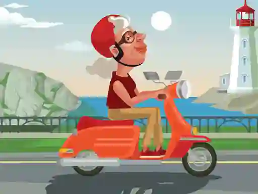 游戏City Scooter Ride Coloring在线