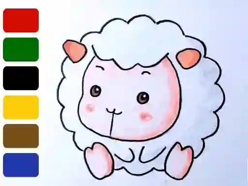 游戏Baby sheep ColoringBook在线