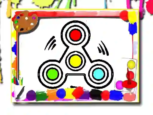 游戏Fidget Spinner Coloring Book在线