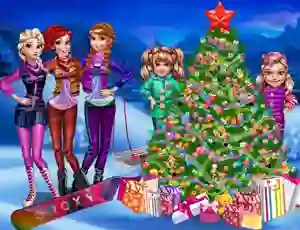 游戏Princesses Christmas tree在线