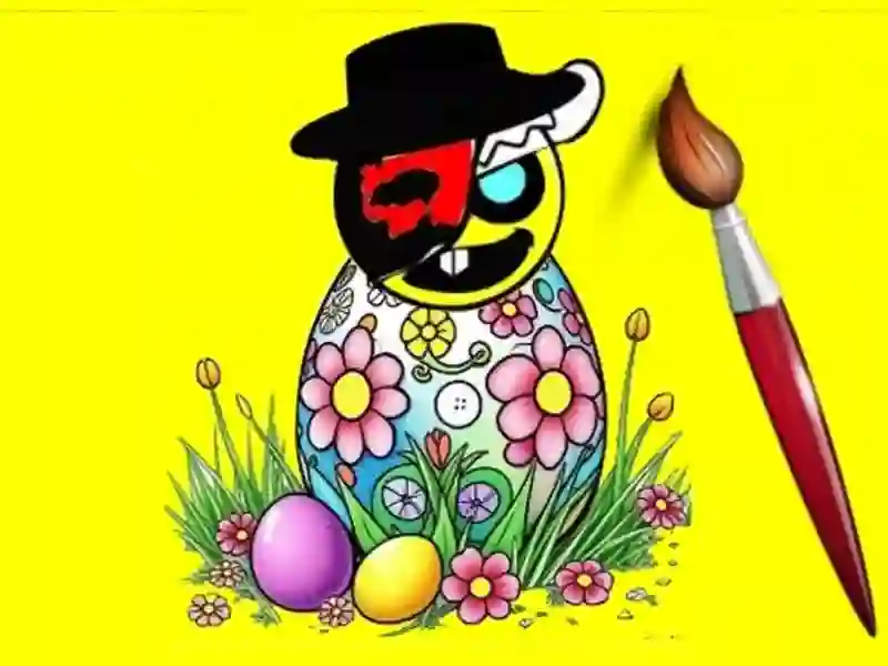游戏Sprunki Easter Coloring在线