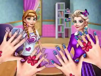 游戏Princesses Nails Salon在线