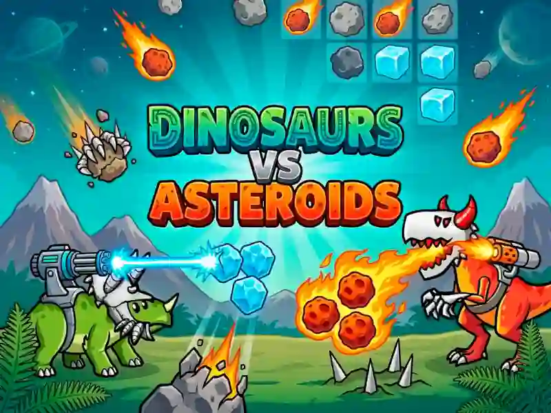 游戏Dinosaurs vs Asteroids在线