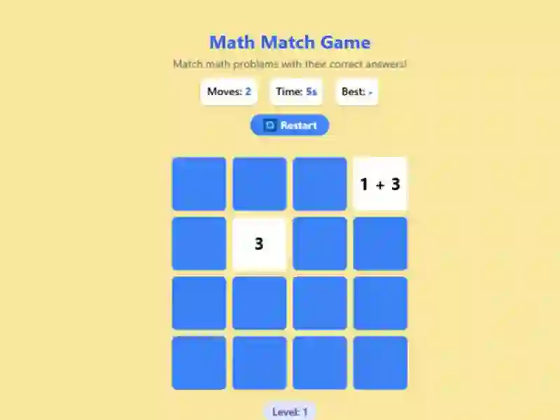 游戏Math Match Game在线