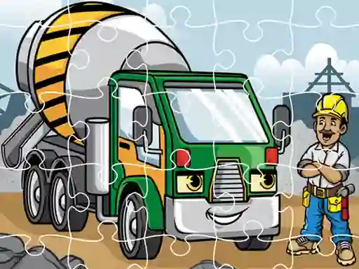 游戏Construction Trucks Jigsaw在线