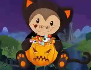 游戏Halloween Monkey Jumper在线