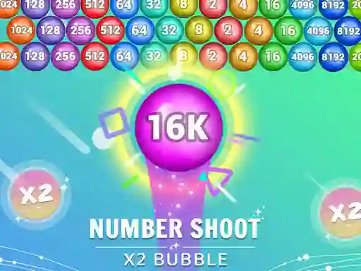 游戏Number Shoot x 2 bubble在线