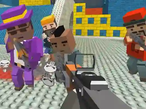 游戏GunGame shooting warfare: blocky gangster在线
