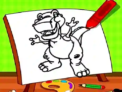 游戏Easy Kids Coloring Dinosaur在线
