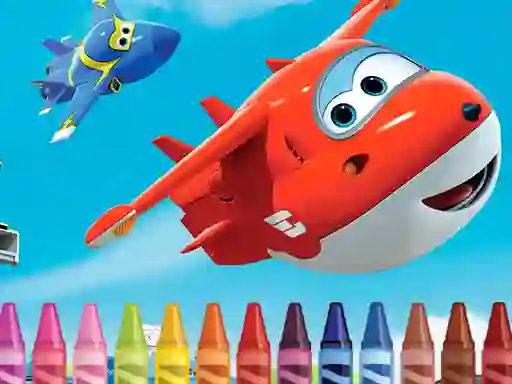 游戏Superwings Coloring在线