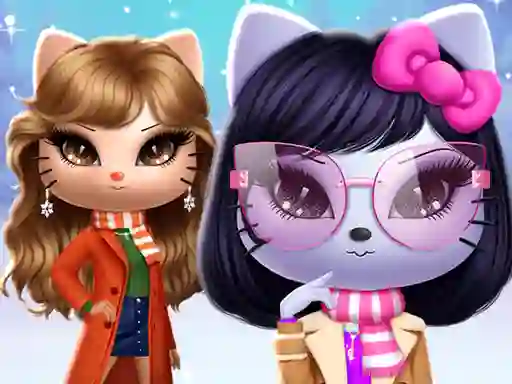 游戏Kitty Squad Winter Dress Up在线