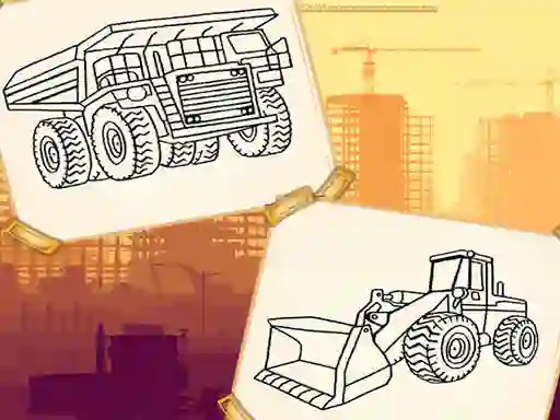 游戏Construction Trucks Coloring在线