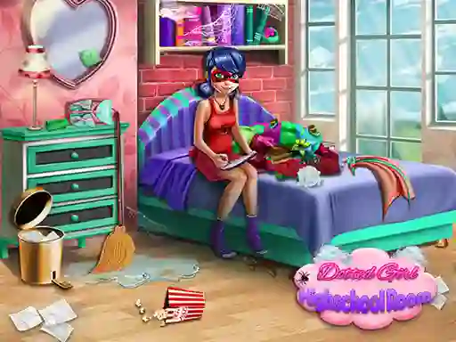 游戏Dotted Girl: Highschool room在线