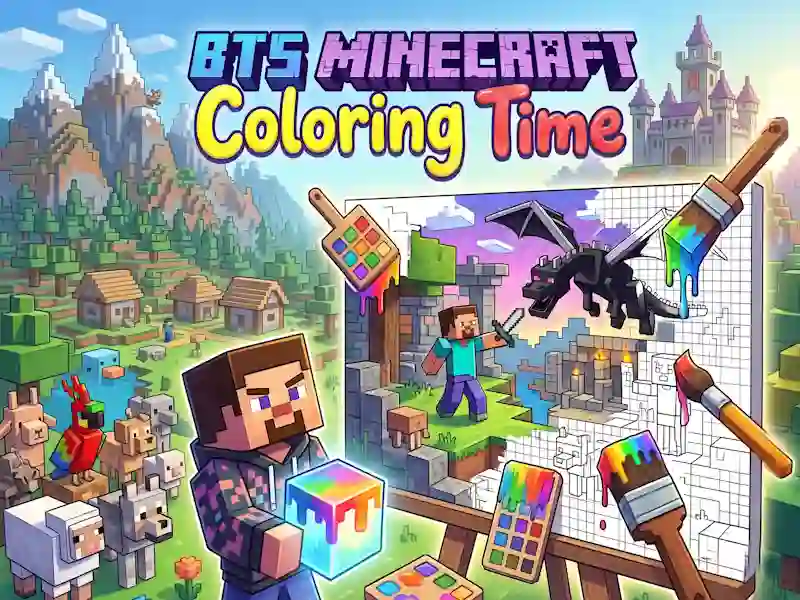 游戏BTS Minecraft Coloring Time在线