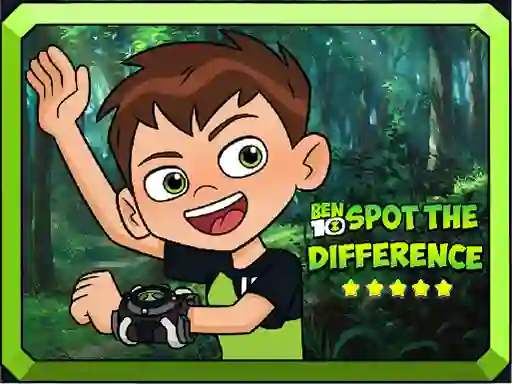游戏Ben 10 Spot the Difference在线