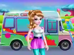 游戏Girly Ice Cream Truck Car Wash在线