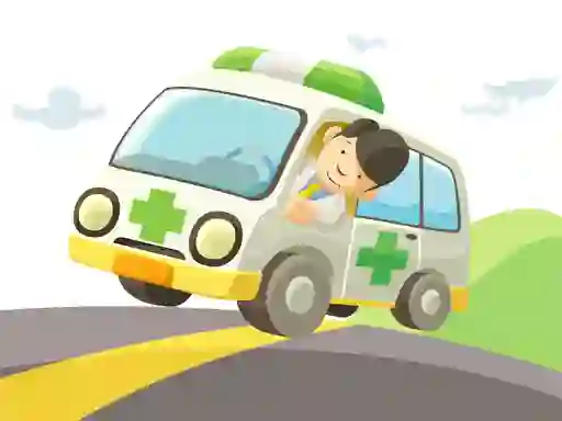 游戏Cartoon Ambulance在线