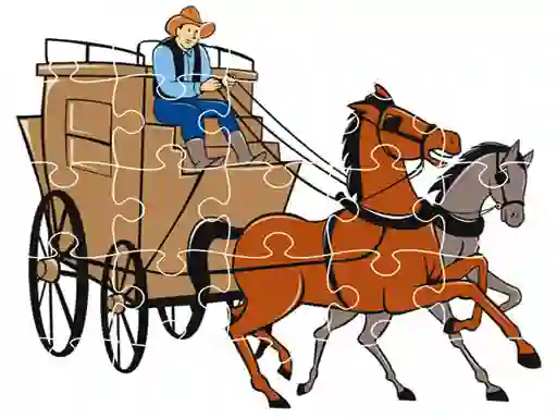 游戏Wagons Jigsaw在线