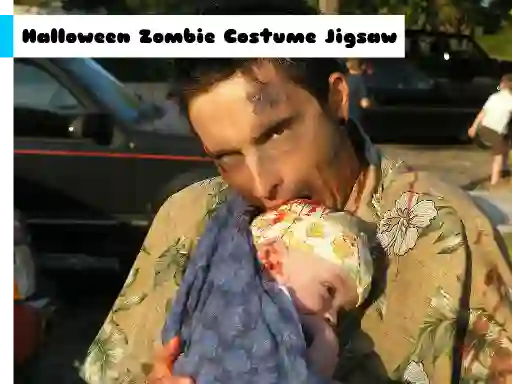 游戏Halloween Zombie Costume Jigsaw在线
