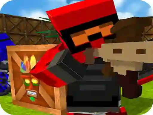 游戏Blocky Gun Paintball 2在线