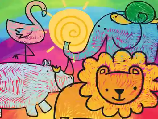 游戏Little Animals Coloring在线