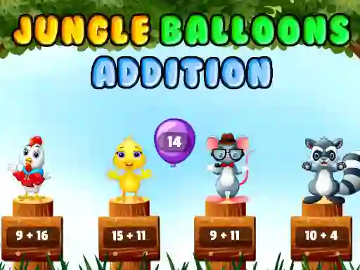 游戏Jungle Balloons Addition在线