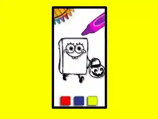 游戏SpobgeBob Halloween Coloring Book在线