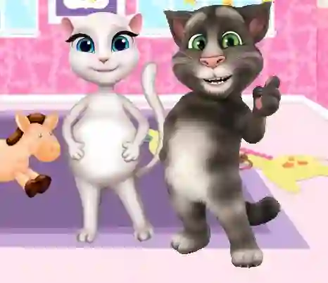 游戏Preganat Kitty Room Decor在线