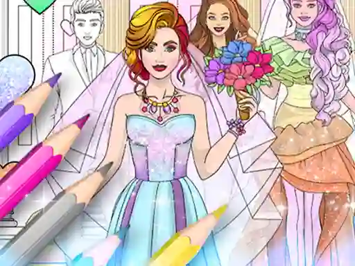 游戏Wedding Coloring Dress Up在线